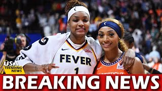 WNBA couple DiJonai Carrington and NaLyssa Smith break down infamous flirtatious foul [upl. by Marola]