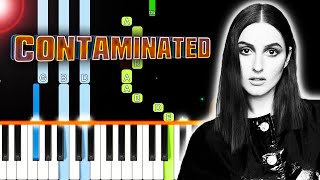 BANKS  Contaminated Piano Tutorial By MUSICHELP [upl. by Shepard]