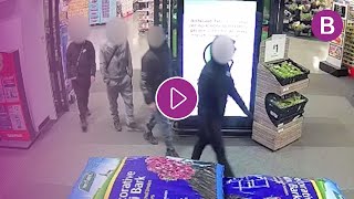 CCTV shows boys at Asda moments before brave man murdered for standing up to them [upl. by Aisyram598]