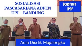 Sosialisasi Pascasarjana Administrasi Pendidikan UPI  DR H Diding Nurdin M Pd  KaProdi Adpen [upl. by Hgielrac]