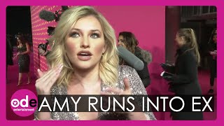 Love Island Amy Hart red carpet runin with exCurtis [upl. by Hillhouse]