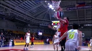 Fullers TOUGH BLOCK on Fajardo for Rain or Shine vs San Miguel  PBA Season 49 Governors Cup [upl. by Terrab]