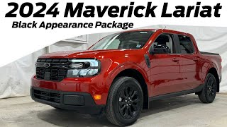 2024 Ford Maverick  Red Lariat Black Appearance Package Review [upl. by Faubion]