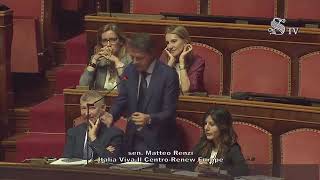 Renzi  Intervento in Senato 260624 [upl. by Yennor983]