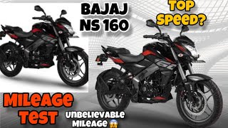 Bajaj Pulsar NS 160 mileage test 2024 modelns160 mileage testNs160 mileage kitna deta hains160 [upl. by Kristoffer]