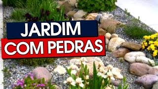 43 MODELOS DE JARDIM COM PEDRAS [upl. by Noryak730]