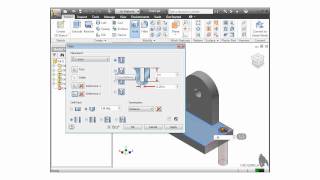 Autodesk Inventor Tutorial  Holes [upl. by Affay679]