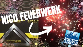 NICO FEUERWERK quotDELTA FIRE B40496quot 40Sh F2 CAKE CENTERSHOP [upl. by Anema]