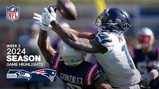 Seattle Seahawks vs New England Patriots Game Highlights  NFL 2024 Week 2 [upl. by Ailaza517]