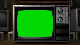 Old TV Green Screen Vfx Animation Videoold tv green screen [upl. by Nnyltak]