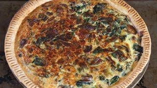 Spinach Mushroom amp Gruyere Quiche [upl. by Isoais893]