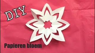 ♥︎ DIY  BLOEM KNUTSELEN  MAKEN VAN 1 PAPIER VOOR KINDEREN ♥︎ Flower of paper craft idea ♥︎ s [upl. by Krutz]