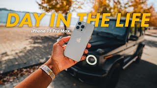 iPhone 15 Pro Max Real Day In The Life Review Battery amp Camera Test [upl. by Abercromby816]