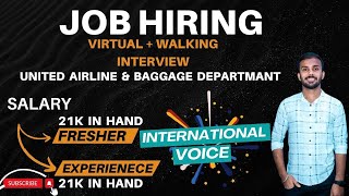 Hiring For Fresher amp Experience l Voice Process l International Customer Service job jobs [upl. by Dlonra]