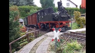 Sächsische Schmalspurbahn 8  LGB  Gartenbahn  Spur G [upl. by Yeltnarb]