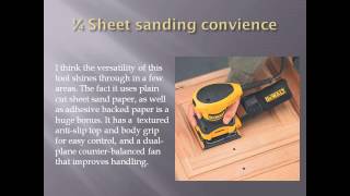 DEWALT D26441K 24AMP Orbital 14Sheet Sander with Cloth Dust Bag Review [upl. by Jammal]