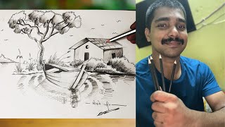 പെൻസിൽ രചന പഠിക്കാം 1st prize ഉറപ്പ് LP‘UP ’HS സ്കൂൾ drawing competition [upl. by Lrigybab879]