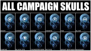 All Campaign Skull Locations and Guide – Halo Infinite [upl. by Zingale69]