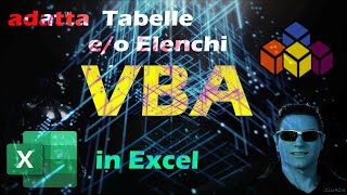 Excel  VBA  Adatta Tabella e o Elenco [upl. by Quirita]