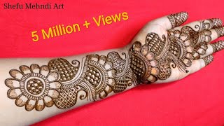 New full hand bridal arabic mehandi design  simple arabic mehndi designs for front hands [upl. by Atelokin810]