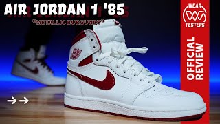 Air Jordan 1 High 85 Metallic Burgundy [upl. by Yema892]