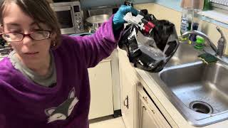 ASMR Cleaning Vlog🧽🧼🦠Cleaning The Kitchen ✨Requested✨ [upl. by Lateehs106]