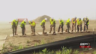 Officials break ground on new campus at Offutt AFB [upl. by Aihsram]