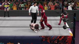 WWE 2K Stardom Io Shirai amp KAIRI vs Maika amp Takumi Iroha  Stardom Season 2  Episode 6 [upl. by Rakel673]