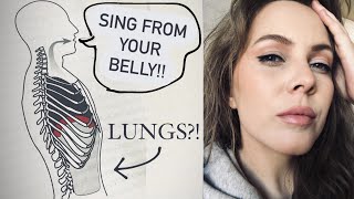 What singing from your belly really means shorts [upl. by Etnoled68]