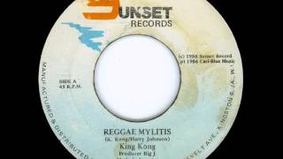 King Kong  Reggae Mylitis  Dub  7quot Sunset 1986  KILLER DIGI ROOTS 80S DANCEHALL [upl. by Aneloaup]