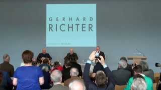 Medienkonferenz in der Fondation Beyeler Gerhard Richter  Sam Keller und Hans Ulrich Obrist [upl. by Serica]