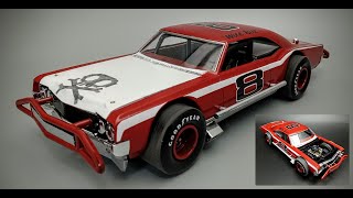 1965 Oldsmobile 88 Modified Stock Car 125 Scale Model Kit Build How To Assemble Paint Mask Decals [upl. by Atwater]