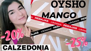 COMPRAS 2° REBAJAS  ZARA OYSHO MANGO CALZEDONIA  HAUL REBAJAS INVIERNO 2024 TRY ON 👚🧦👗👟 [upl. by Esej]