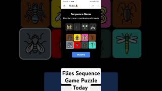 Flies Sequence Game Today  November 10 sequencegame fliesgame fliesdailycombo [upl. by Meris]