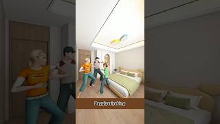 Father amp Mom Build Luxury Beautiful Bedroom For Her Daughter  3d animationshorts [upl. by Durante333]