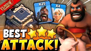 TH9 Queen Charge Hog Rider Attack Strategy  Best Th9 Attack Strategy 2024 Clash Of Clans [upl. by Modesty]