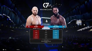 Tyson Fury 🆚 Deontay Wilder   Full Fight Simulation on PS5🥊UNDISPUTED [upl. by Naginnarb]