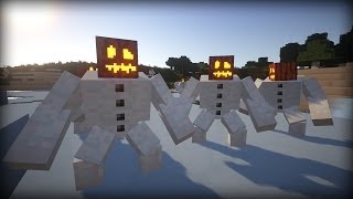 Mutant Snow Golem  Minecraft Mod [upl. by Yrred]