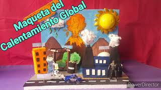 Como hacer una Maqueta del Calentamiento Global fácil y con reciclaje [upl. by Amsaj]