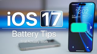 iOS 17 Battery Tips That Actually Work [upl. by Eugnimod]