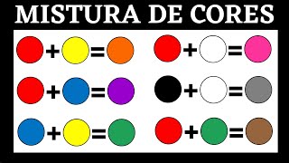 Mistura de Cores e Formar outras Cores  Mistura de cores e Resultados [upl. by Read]