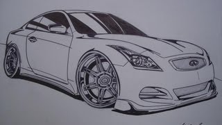 Infiniti G37 Drawing [upl. by Butler]