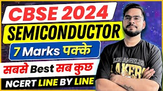 CBSE 2024 PHYSICS  Complete Semiconductor in one shot  Class 12 Physics  Sachin sir [upl. by Natye]