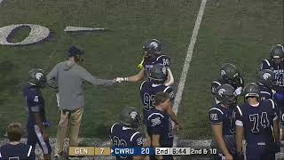 Fromberg throws 63 yard touchdown pass to Coyne CWRU 21 Geneva 7 [upl. by Haddad746]