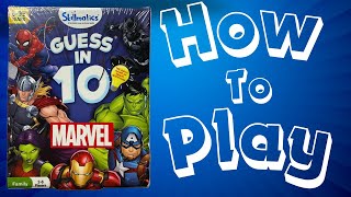 Guess in 10  Marvel card game for your next Family Game Night  How To Play  Skillmatics [upl. by Aipotu]