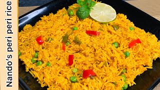 nandos style peri peri rice recipe  nandos spicy rice  peri peri rice  পেরি পেরি রাইস [upl. by Mcnamee]