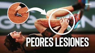 Las PEORES LESIONES en el TENIS [upl. by Dragelin]