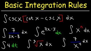 Basic Integration Problems [upl. by Yesnyl]