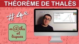 Calculer une longueur à laide du théorème de Thalès 1  Quatrième [upl. by Chrysa701]