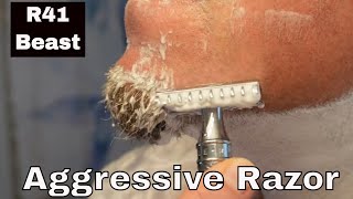 One Pass Shave  Muhle R41  Safety Razor [upl. by Oeak]